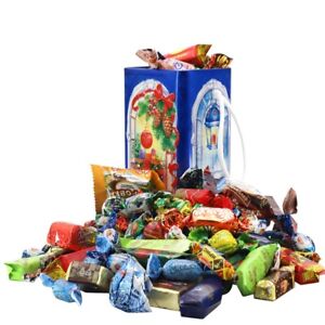 Sweet Christmas Gift Eastern European Assorted Candy "Winter Windows" 0.5lb