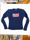 Vintage Polo Jeans Company Ralph Lauren Navy Sweater Rl American Flag Size Xl