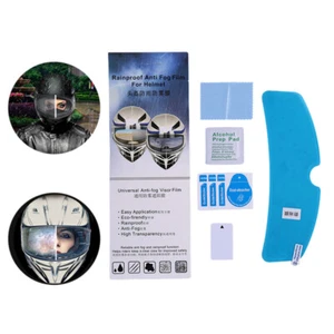 Helm Klar Regenfest Anti-Beschlag Patch Film Universal Motorrad Helm Objektiv Je - Bild 1 von 14