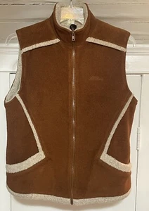 LL Bean Women’s Brown Fleece Vest Medium M - Picture 1 of 6