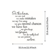 Furniture Wall Sticker Removable Entrance Home Decor Quote Words Family Letters