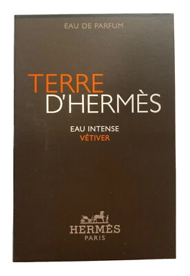 Hermes Terre D'Hermes Eau Vetiver Intenso 0.06 OZ 2 ml EDP Mini Muestra de Viaje Foto 1 de 4