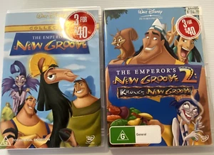 The EMPORER'S NEW GROOVE 1 & 2 - Walt Disney Reg 4 DVD - John Goodman - Picture 1 of 6