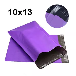 100-1000 Poly Mailers 10x13 inch Shipping Envelopes Plastic Mailing Bags Purple - Picture 1 of 7