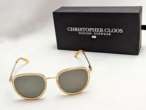 Christopher Cloos Gouverneur Champagne Sunglasses - NIB! - Picture 1 of 1