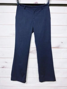 Banana Republic Womens Pants Size 4 Blue Martin Fit Flat Front Pockets Wool - Picture 1 of 8