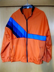 Jogging Jacke Orange XL ( 8 ) Joggingjacke Sportjacke Trainingsjacke Vintage - Bild 1 von 6