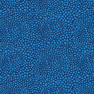 MODA #51246 37"ENCHANTED DREAMSCAPES"FANTASY GARDEN DARK BLUE PEBBLES BTY - Picture 1 of 1
