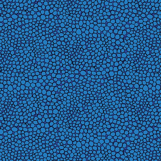 MODA #51246 37"ENCHANTED DREAMSCAPES"FANTASY GARDEN  DARK BLUE PEBBLES   BTY - Image 1 of 1