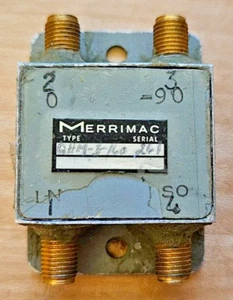 Acoplador híbrido Merrimac Microondas QHM-3-160 0-90 grados cuadratura RF SMA(f) SN:261 - Imagen 1 de 6