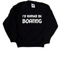 I'd Rather Be Boating Kids Sweatshirt