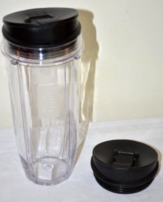 Nutri Ninja Blender Replacement 24oz Cup, 2 Sip & Seal Lids  NEW - Image 1 of 4