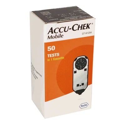 ROCHE DIABETES ACCU-CHEK Mobile Testkassette mit 50 Tests, NEU