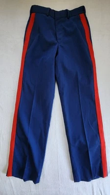 31L VESTIDO AZUL UNIFORME PANTALONES ROJO SUBOFICIAL RAYAS SANGRE MARINES DE EE. UU. PIN UP PANTALONES Foto 1 de 4