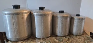 Juego Vintage Bote Girado Aluminio Retro Años 50’s-1960’s Mid Century  - Imagen 1 de 15