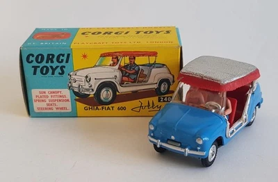 Rare Corgi Toys No. 240, Ghia-Fiat 600 Jolly Superb Pristine Mint Condition - Image 1 of 4