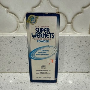 Polvo adhesivo para dentaduras postizas Super Wernet's 3,6 oz - Imagen 1 de 4