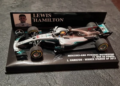 Modellino F1 1:43 Mercedes F1 W08 2017 - Lewis Hamilton - Minichamps - Immagine 1 di 4