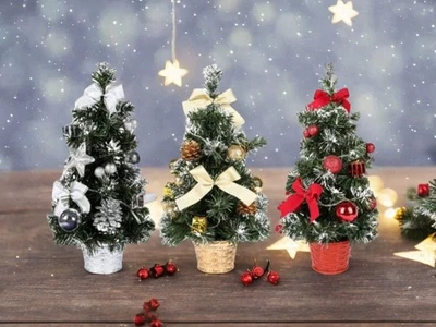 Künstlicher kleiner Mini-Weihnachtsbaum, Tisch-LED, 40 cm - Bild 1 von 4