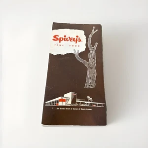 VINTAGE MENÜ SPIVEY'S Fine Food Speisekarte SAN JOSE CA 50er Jahre - Bild 1 von 16