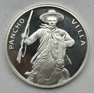 MEXICO  1 OZ  .999 SILVER PANCHO VILLA ESTADOS UNIDOS MEXICANOS - Picture 1 of 2