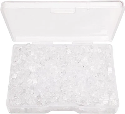 1000 Piezas Respaldos de Silicona para Pendientes, Suave Transparente Seguridad para Orejas Trasero Embrague Tapón Reemplazo Foto 1 de 4