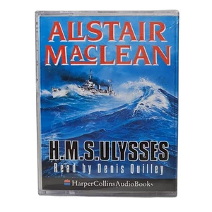 Alistair Maclean H.M.S Ulysses 2 Cassette Tape Audio Book Read By Denis Quilley - Picture 1 of 9