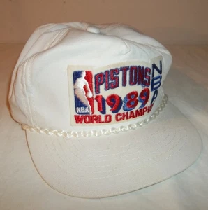 Vintage 1989 NBA World Champions Detroit Pistons Strapback Mütze - Bild 1 von 13