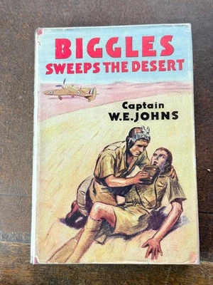 Vintage Biggles Book Biggles Sweeps The Desert - Image 1 of 4
