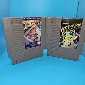 Skate or Die & Skate or Die 2 Cartridges Only Nintendo NES-Both Tested & Working