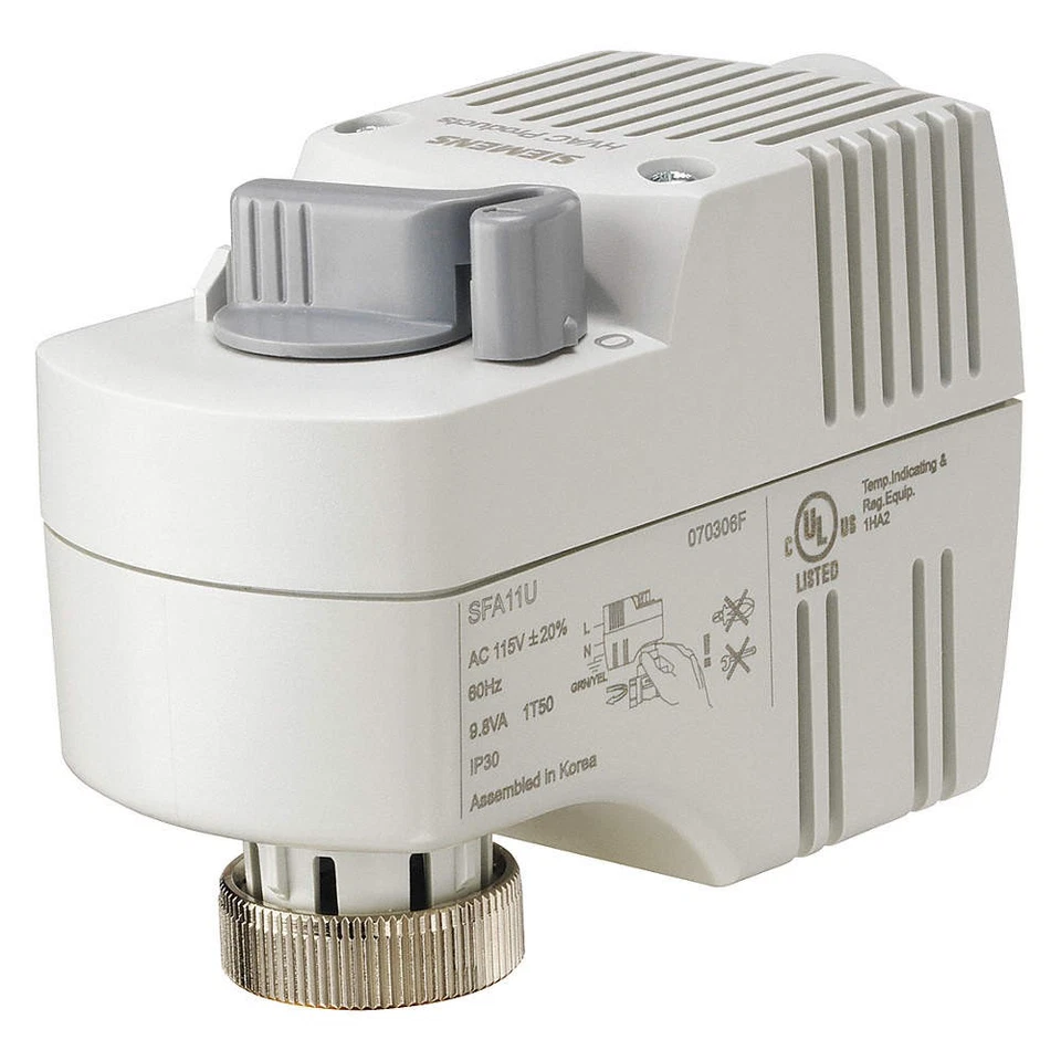 SIEMENS SFA71U Elect Zone Valve Actuator,24V AC,On/Off 25DX02 - Image 1 of 1