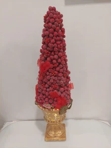 Dillard Recortes Árbol de Bayas Heladas Decoración de Mesa de Navidad 22" Nuevo en Caja Frutas con Cuentas - Imagen 1 de 14