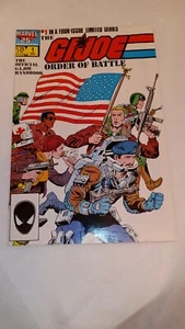Gi Joe Order Of Battle #1  Marvel Comics 1986 Very Good Condition  - Picture 1 of 15
