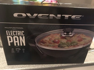 Ovente Kitchen SK1011B Multi-Purpose Electric Skillet, Silver - Photo 1/3