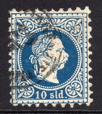 Austria (Turkish Empire) 10 Soldi Stamp c1867 Used (803b)