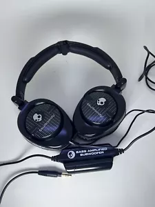 SKULLCANDY SKULLCRUSHERS SUPREME SOUND HEADPHONE WITH SUBWOOFER IN BLACK - Picture 1 of 9
