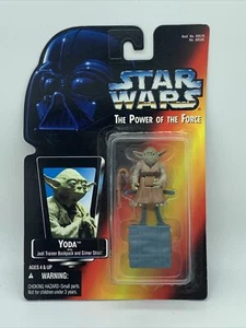 Figura de acción Yoda Star Wars El Poder de la Fuerza con mochila Jedi Gimer Stick - Imagen 1 de 4