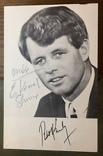 Eunice Kennedy Shriver Signed 1968 Robert Kennedy Campaign Flyer  No COA