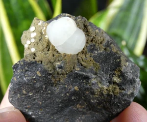 Calcite Boule Curebourse 4.5x4cm France minéraux collection pierre sphère - Picture 1 of 6