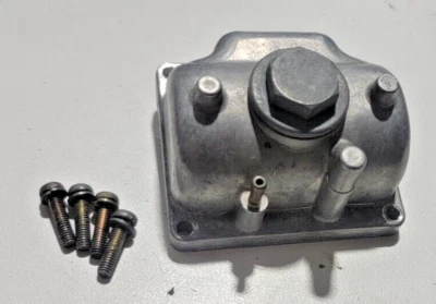 Left Carburetor Float Bowl A 1970-1972 Yamaha DS7 R5 R5B R5C - Image 1 of 4