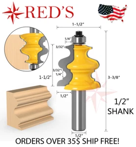 REDS Y80769-8 - Punta per router per stampaggio decorativo 1-1/2" gambo 1/2" - Foto 1 di 1