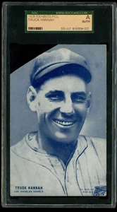 Camión de tarjetas de exhibición de béisbol de la Liga de la Costa del Pacífico 1928 Hannah SGC AUTÉNTICO DURO - Imagen 1 de 2