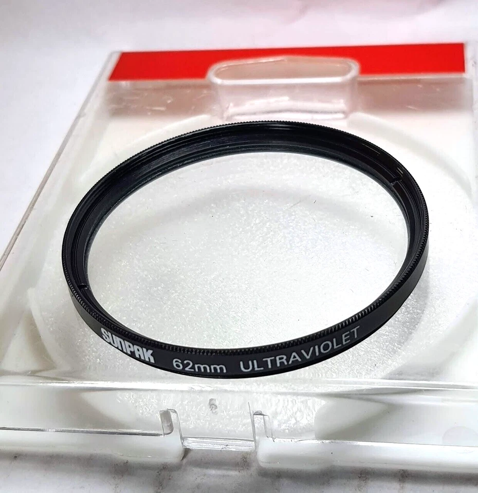 62mm Genuine  UV Glass Lens Protector Filter Japan Safety 62 mm Protection - Image 1 of 2
