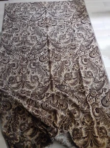 Vintage velvet jacquard textile 52 inches x 92inches - Picture 1 of 4