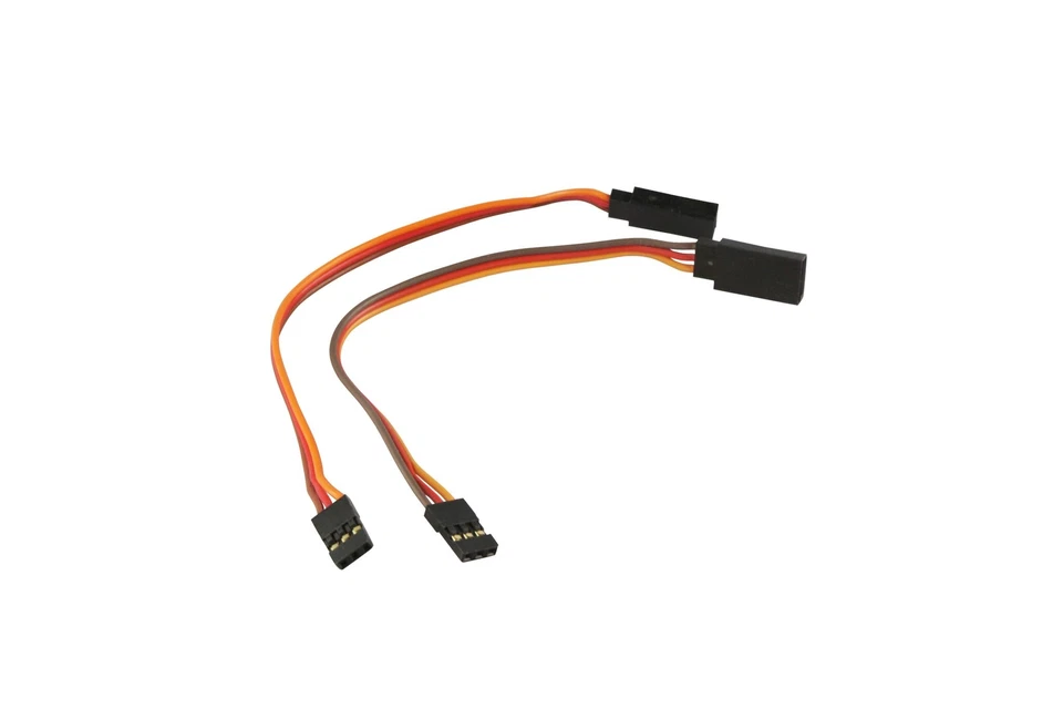 YUKI 2 x Servoverlängerungskabel 15 cm JR UNI Stecker Buchse Graupner Servokabel