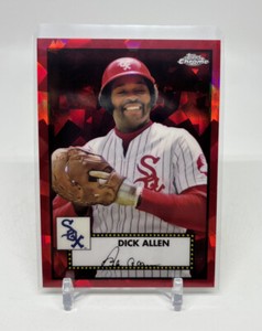 2021 Topps Chrome Platinum Anniversary Dick Allen #429 Red Atomic Refractor /100