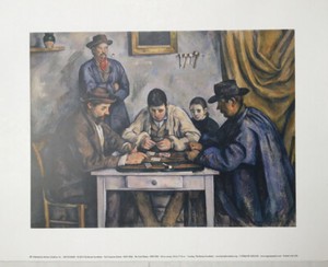 14 x 11" Paul Cezanne " The Card Players, 1890-1892" Print  McGraw Group 2010