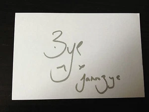 JAMES BYE - ACTOR EASTENDERS - EXCELENTE TARJETA BLANCA FIRMADA - Imagen 1 de 1