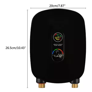 New Electric Digital Tankless Water Heater Tankless Bathroom Shower Water Heater 220V - Picture 1 of 7