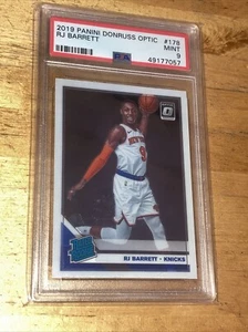 Panini Donruss Optic 2019 RJ Barrett 178 Rated Rookie Toronto Raptors PSA 9 OTTIME CONDIZIONI - Foto 1 di 6